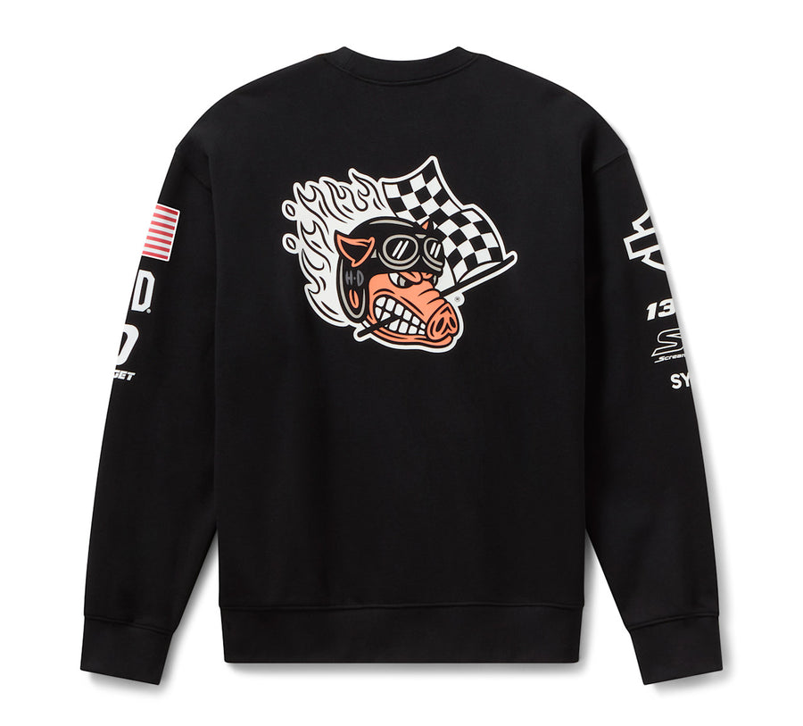 Sweat-shirt Factory Racing Fast Johnnie à col rond - Harley Black