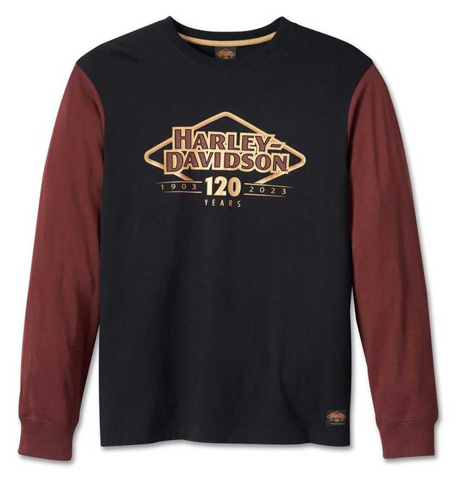 120TH ANNIVERSARY COLORBLOCKED LS TEE