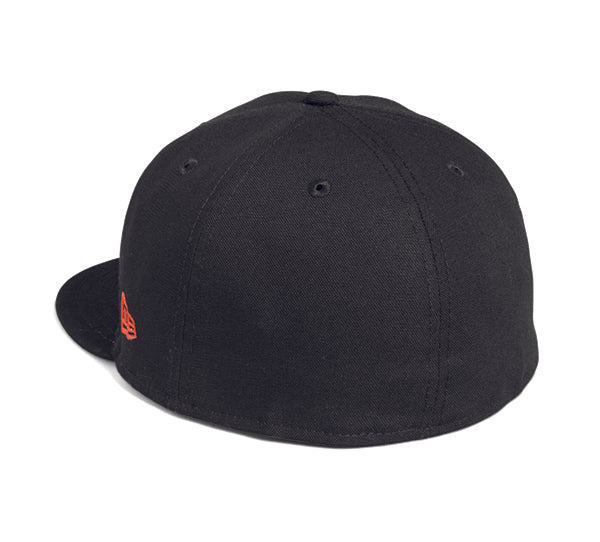 CASQUETTE BAR & SHIELD FITTED BLACK