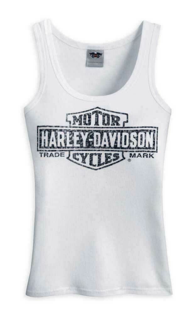 DEBARDEUR BAR & SHIELD LOGO TANK BLANC